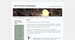 Desktop Screenshot of homepowergenerators.info