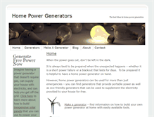 Tablet Screenshot of homepowergenerators.info